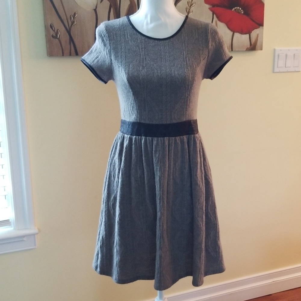 Grey sweater dress